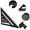 7Inch Triangle Ruler Measurement Tool Aluminium Alloy Carpenter Set Square Angle Woodworking Tools Try Square Triangular Metric Imperial 4
