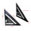 7Inch Triangle Ruler Measurement Tool Aluminium Alloy Carpenter Set Square Angle Woodworking Tools Try Square Triangular Metric Imperial 5