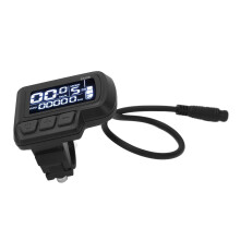 EN06 compteur de vitesse LCD pour vélo 24V-60V, entrée pour guidon de 22,2 mm, étanche, 6 broches