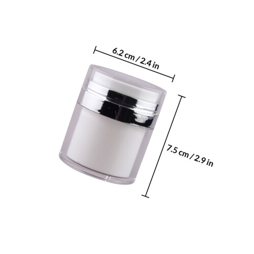 5Pcs Multipurpose Silver Pump Lotion Bottles Leakproof Sub Containers 1