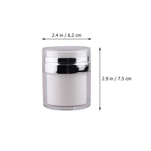 5Pcs Multipurpose Silver Pump Lotion Bottles Leakproof Sub Containers 2