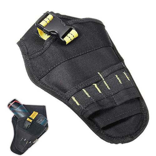 Heavy-Duty Drill Holster with Bit Pouch - FOR Durable Tool Storage Solution! - Tool Belt, Power Drill Accessories, Drill Holder 2