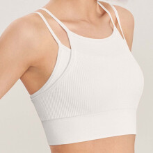 Soutien-gorge de yoga pour femme, soutien-gorge de sport pour femme en solde, soutien-gorge de sport rembourré (blanc)