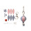 Leather pendant DIY kit hand-sewn mini keychain 2