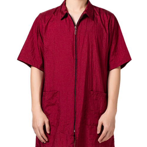 Red Hair Dye Clothes Short Sleeve with Pocket 2