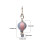 Leather pendant DIY kit hand-sewn mini keychain 3