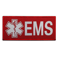 Symbole de service : équipement tactique personnalisé avec étoile de vie brodée, durable et réfléchissant pour fixation sur casquettes.