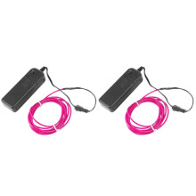 2 Count Glowing Cable Wire Rope Lights Indoor Electroluminescent