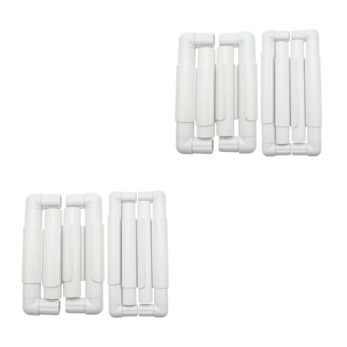 4Sets Lightweight White Clip Frame for Embroidery Cross Stitch Use