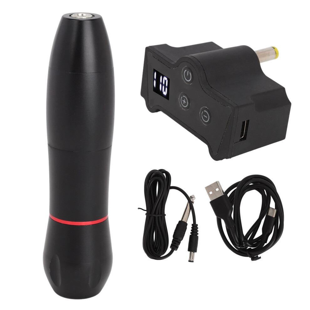 Light Tattoo Power Supply Included Rotary Tattoo Machine, Cartridge Needles Weight Long Lasting Stability Squeeze Whistle Ethylene Oxide Sterilized
