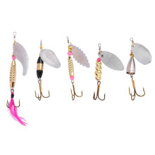 Professional Coating Inline Spinner Baits, Versatile Fishing Tools For Freshwater And Saltwater Treasures