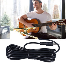Dual-Channel Clip-On Pickup für Gitarre & Erhu – Gold, 300 cm