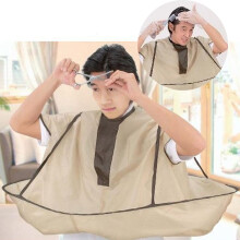 Foldable Umbrella Cape With Hair Collecting Ditch, Hair Cutting Cloak For Salon Use With Wipe Clean Nylon And Flexible Adjust Design For Professional