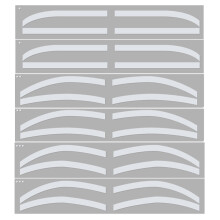 Airbrush Brows Tape Disposable Eyebrow Sticker Template For Microblading Artists With Three Arc Styles Skin-Safe Formula And Easy Application Process