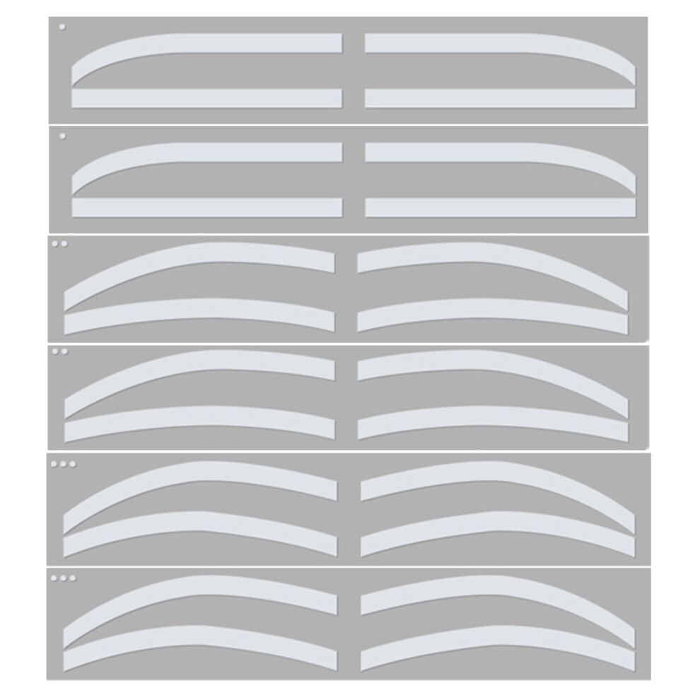 Airbrush Brows Tape Disposable Eyebrow Sticker Template For Microblading Artists With Three Arc Styles Skin-Safe Formula And Easy Application Process