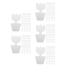 100Pièces Ornements Fleurs Carton Non Peint Pour Projets DIY