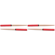 2Paren Paar Drumsticks Van Hout Met Antislip Rubber Handvat