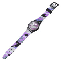2St Adorable Kids Watch Paars PVC Comfortabel En Leerzaam