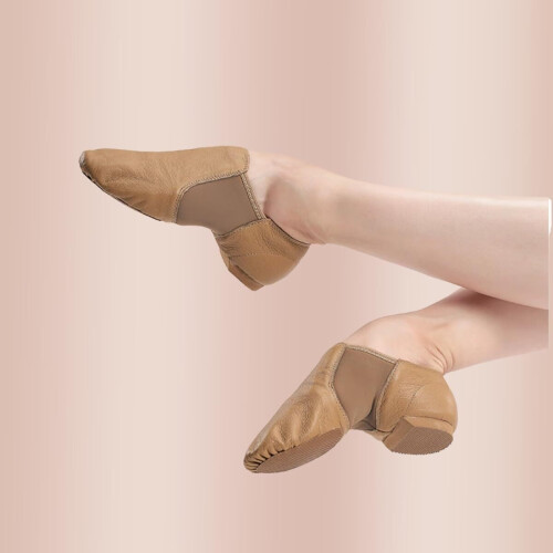 Παπούτσια τζαζ για κορίτσια αγόρια PU δέρμα unisex slip-on παπούτσια χορού για μικρά 1