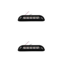 2Pièces Lumières De Porche Rv Noir Avec Régulateur De Tension