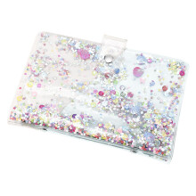 Couverture Protège-Cahier Feuilles Mobiles PVC Pailleté Coloré