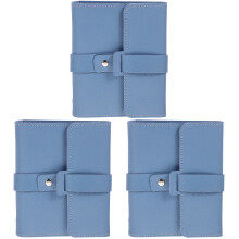3Pièces Pochette Voyage PU Cuir Stockage Portable