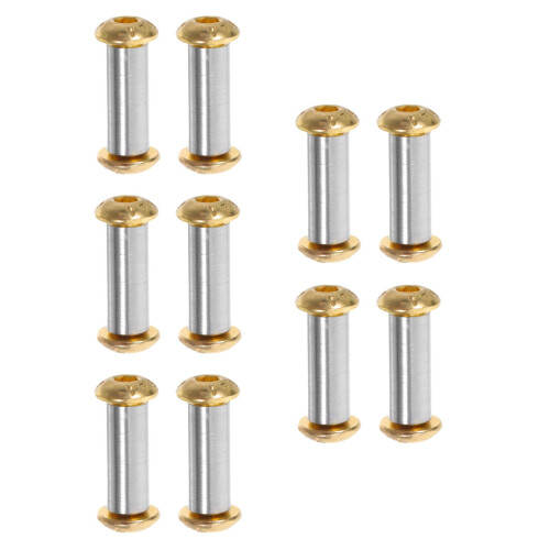 10Pièces Rivets En Laiton Fixation Poignées Couteaux Robustes DIY