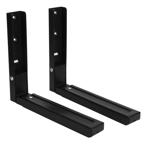 Adjustable Steel Shelf For Space-saving Kitchen Bracket, Wall Mount Oven Holder With Foldable Microwave Bracket, Universal Microwave Stand For 2