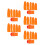 5Ensembles Outil Récolte Doigts Orange ABS Portable Pour Potagers 1