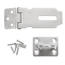 1Ensemble Porte Acier Inoxydable 304 Argent Maison