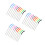 30Pcs Assorted Color Stainless Steel Straws Set Reusable Silicone Tips 6