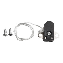 Interrupteur à cordon compact en plastique et métal, conception à tirette, large compatibilité