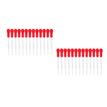26Pièces Compte- Verre Rouge Portable Durable Usage Laboratoire