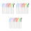 30Pcs Assorted Color Stainless Steel Straws Set Reusable Silicone Tips 7