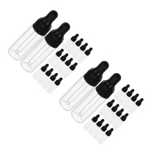 40Pcs Compact Dropper Bottles Glass for Travel and Storage