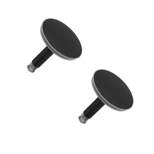 2Pcs Black Copper Round Shower Drain Replacement Cover for Bathroom