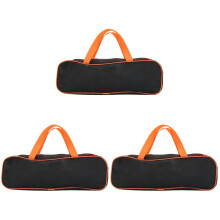 3Pcs Black Oxford Grill Bag Outdoor Barbecue Tools Storage Organizer