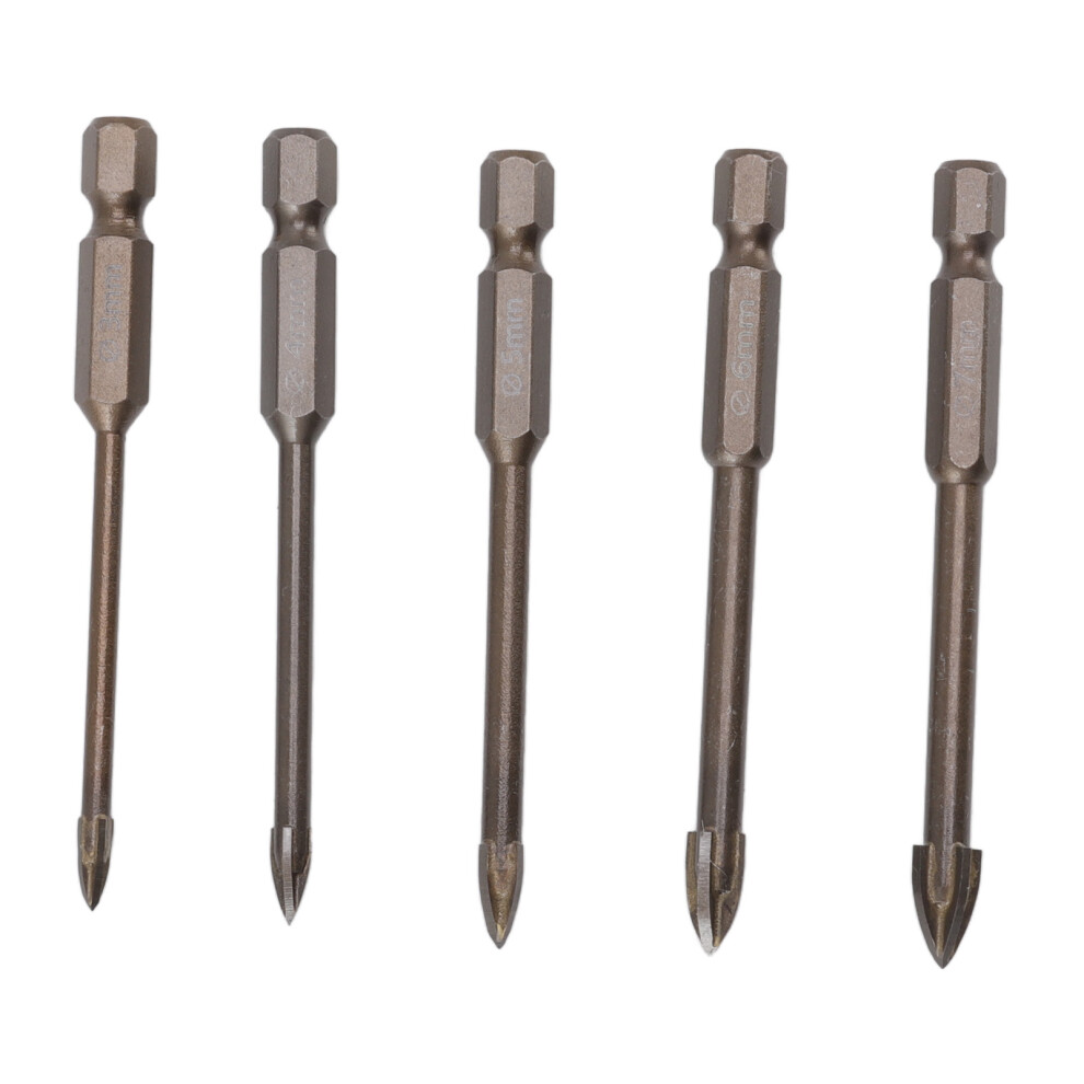 Versatile Drill Bit Kit For Home Improvement, Carbide Drill Set With Gold Diamond Tip Tools And Hex Shank For Multi Surface Drilling Tasks 9028731469218