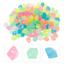 Fish Tank Stone Decor Diamond Shape Assorted Color 400 Pcs