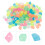 Fish Tank Stone Decor Diamond Shape Assorted Color 400 Pcs 1