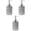 3Stk Silberfarbene Lotion Flasche Keramik Pumpspender Für Bad 4