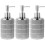 3Stk Silberfarbene Lotion Flasche Keramik Pumpspender Für Bad 5