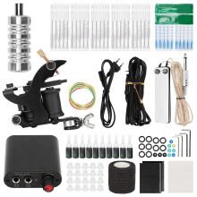 Tattoo Kit With High Quality Materials Vibrant Color Retention Power Supply Stability Professional Use Nail Art Decorations Easy To Use