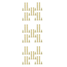 30Sets Golden Stainless Steel Folding Fan Replacement Nails and Rivets