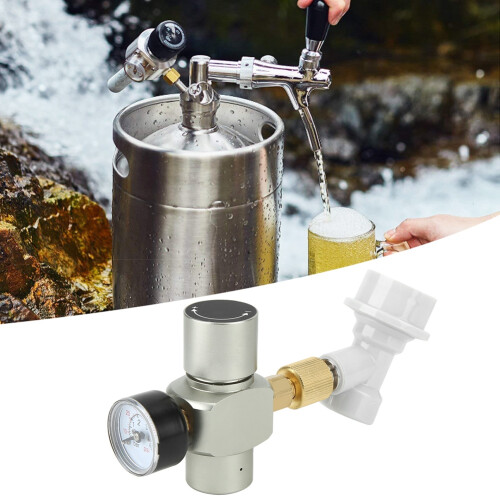 Carbonation Maestro: Φορητός φορτιστής βαρελιού μπύρας με κουμπί ρύθμισης πίεσης, μίνι 1