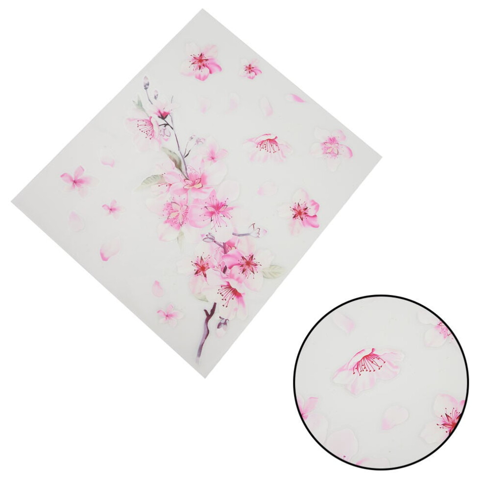 For Cherry Blossom Vinyl Car Sticker Flower Decal For Auto Windshield Window Bumper Graphics B Pink 9450273097060