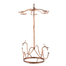 Countertop Wine Glass Hanger Rack Elegant Vintage Style Goblet Holder Decorative Candy Cane Ornaments Christmas Tree Decorations
