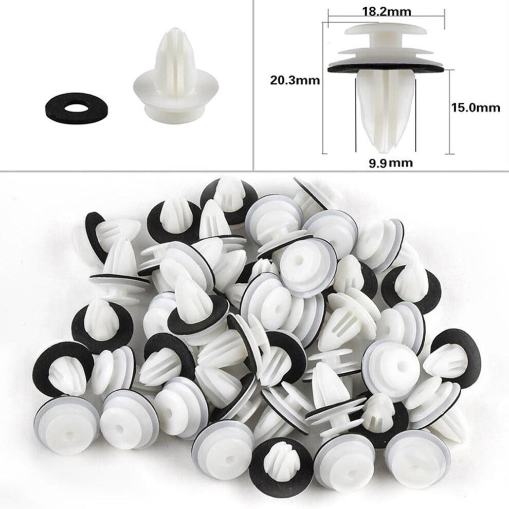 100Pc Retaining Door Panel Clips Car Body Push Retainer Pin Bumper Clip Interior Fender Screws Rivet Car Accessories 9313598256836