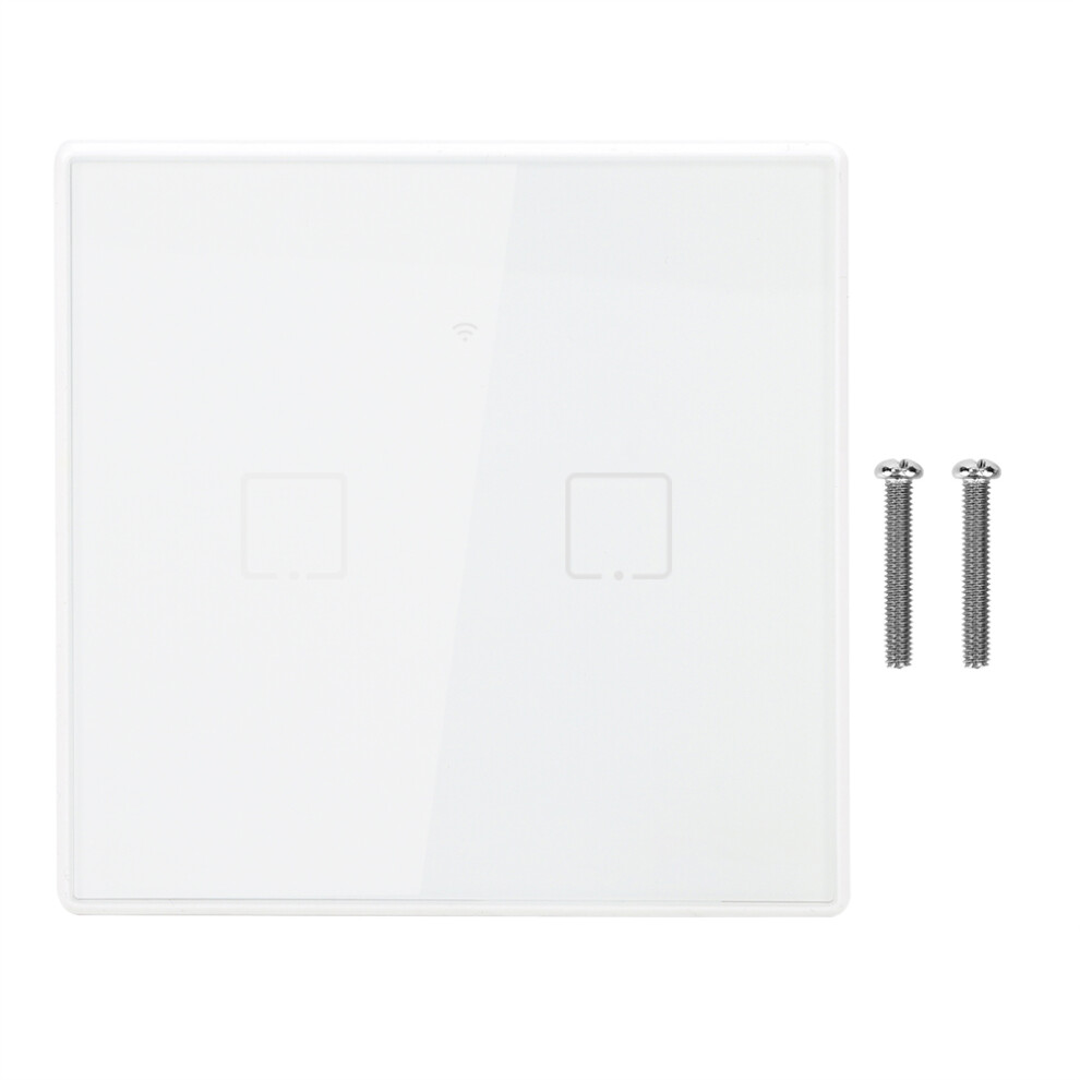 Dual Smart Switch Wifi Compatible With Alexa And Google Assistant, 2Gang Smart Light Switch With App Control Requires Neutral Wire 9028731470276