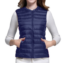Puffer Vest Women Vests for Women 2024 Women Vest Cultivate One Morality Warm V Neck Thin Down Vest Inside Cropped Puffer Vest, Dark Blue XL